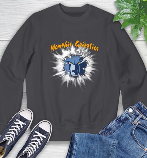 Memphis Grizzlies NBA Basketball Rip Sports Sweatshirt 6