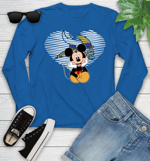 NFL Minnesota Vikings The Heart Mickey Mouse Disney Football T Shirt_000 Youth Long Sleeve 10