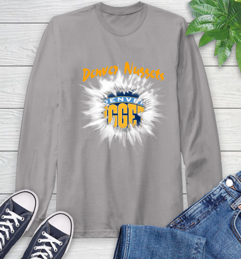 Denver Nuggets NBA Basketball Rip Sports Long Sleeve T-Shirt 6