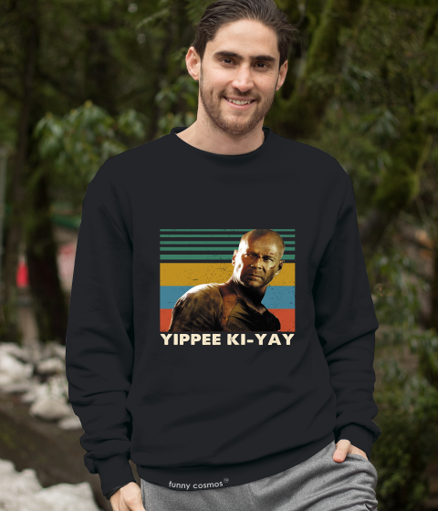 Die Hard Vintage T Shirt, John McClane T Shirt, Yippee Ki Yay Tshirt, Christmas Gifts