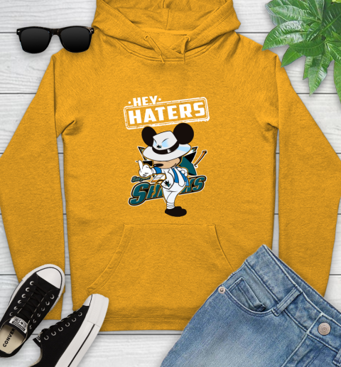 NHL Hey Haters Mickey Hockey Sports San Jose Sharks Youth Hoodie 2