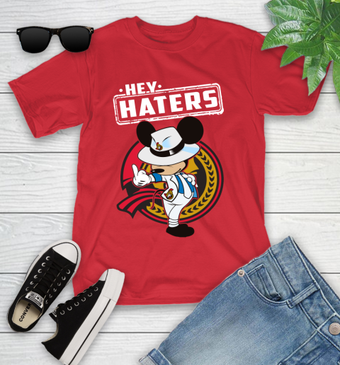 NHL Hey Haters Mickey Hockey Sports Ottawa Senators Youth T-Shirt 13