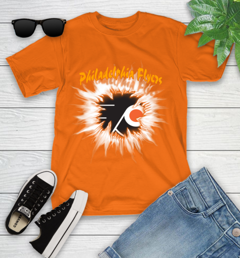 Philadelphia Flyers NHL Hockey Adoring Fan Rip Sports Youth T-Shirt 9