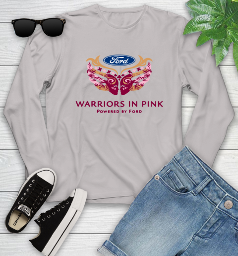 Ford cares warriors in pink Youth Long Sleeve 9