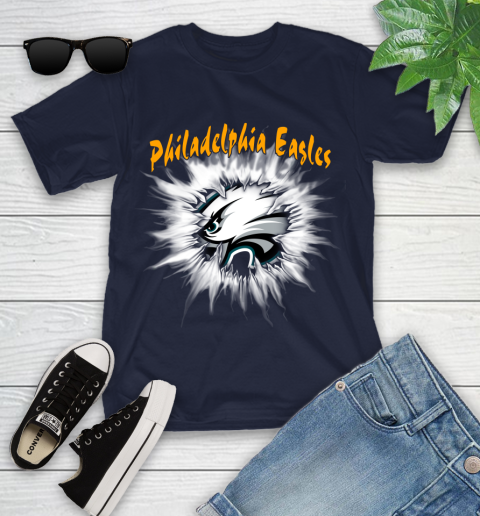 Philadelphia Eagles NFL Football Adoring Fan Rip Sports Youth T-Shirt 2