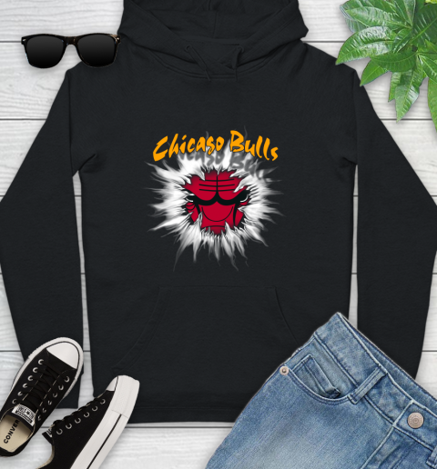 Chicago Bulls NBA Basketball Rip Sports Youth Hoodie