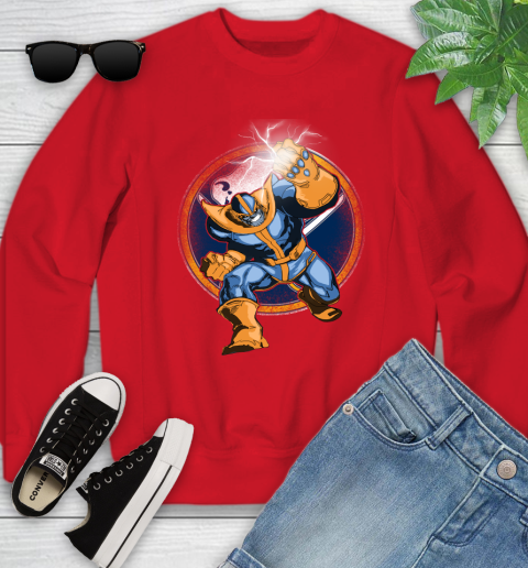 Buffalo Sabres NHL Hockey Thanos Avengers Infinity War Marvel Youth Sweatshirt 8