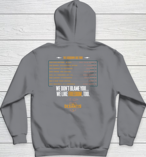 Escape To Florida Shirt Ron DeSantis (Print on front and back) Hoodie 27