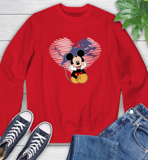 NFL Detroit Lions The Heart Mickey Mouse Disney Football T Shirt_000 Sweatshirt 10