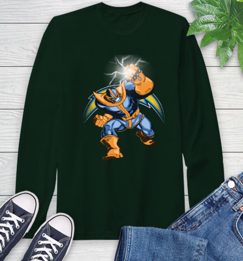 Los Angeles Chargers NFL Football Thanos Avengers Infinity War Marvel Long Sleeve T-Shirt 7