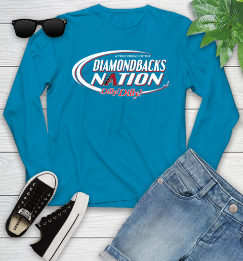 MLB A True Friend Of The Arizona Diamondbacks Dilly Dilly Baseball Sports Youth Long Sleeve 8