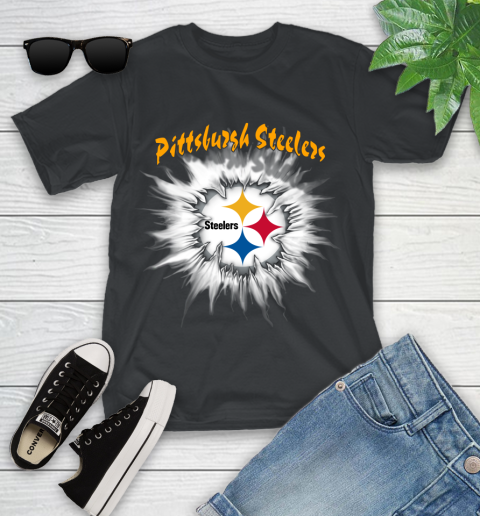 Pittsburgh Steelers NFL Football Adoring Fan Rip Sports Youth T-Shirt