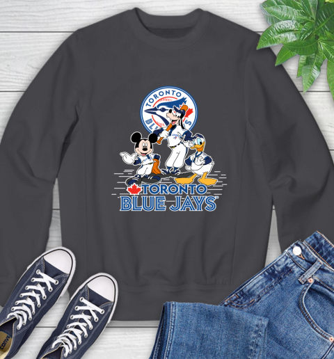 MLB Toronto Blue Jays Mickey Mouse Donald Duck Goofy Baseball T Shirt Sweatshirt 6