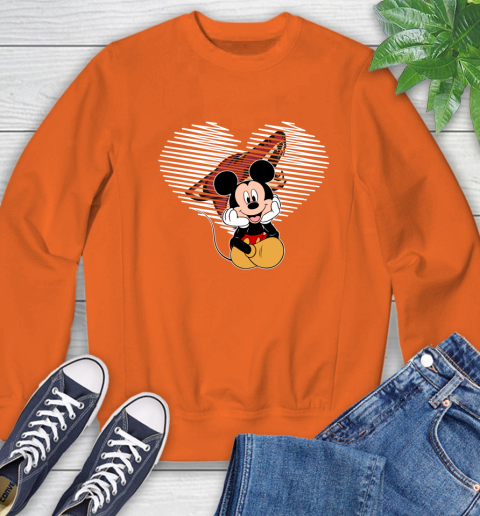 NHL Arizona Coyotes The Heart Mickey Mouse Disney Hockey Sweatshirt 3