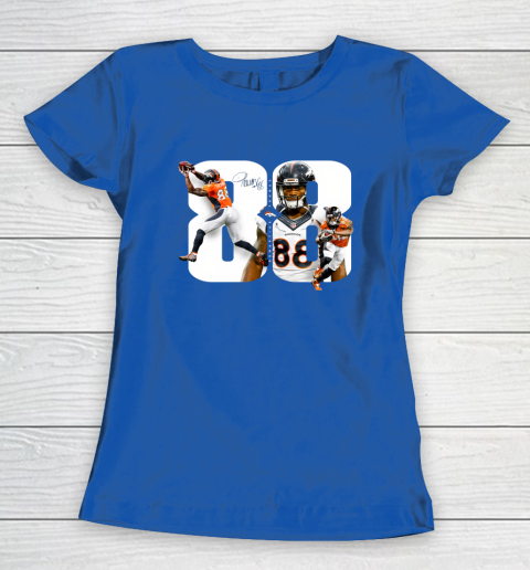 Demaryius Thomas Thank You For The Memoris Women's T-Shirt 6