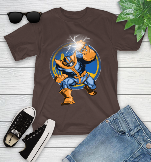 Golden State Warriors NBA Basketball Thanos Avengers Infinity War Marvel Youth T-Shirt 7
