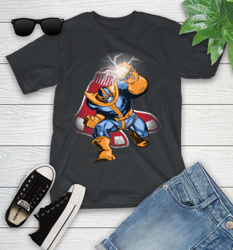 Boston Red Sox MLB Baseball Thanos Avengers Infinity War Marvel Youth T-Shirt