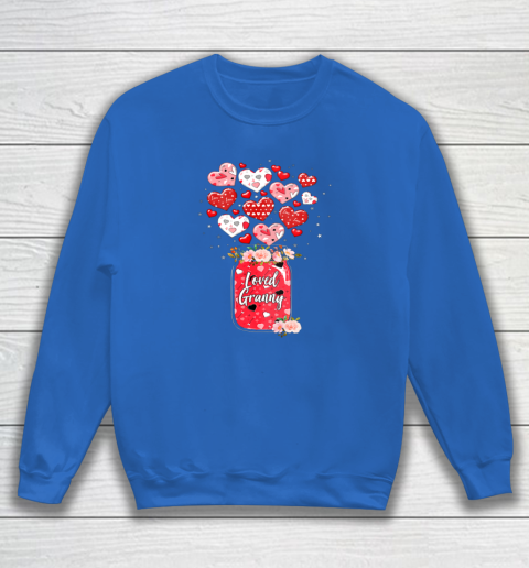 Buffalo Plaid Hearts Loved Grammy Valentine Day Sweatshirt 5