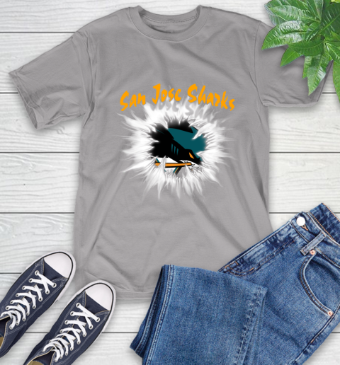 San Jose Sharks NHL Hockey Adoring Fan Rip Sports T-Shirt 6