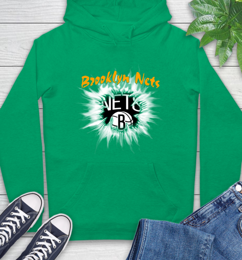 Brooklyn Nets NBA Basketball Rip Sports Hoodie 9 Brooklyn Nets NBA Basketball Rip Sports Hoodie - Image 9