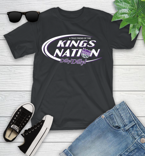 NBA A True Friend Of The Sacramento Kings Dilly Dilly Basketball Sports Youth T-Shirt