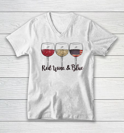 Red Wine V-Neck T-Shirt