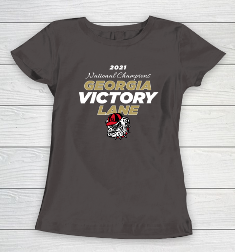 Uga National Championship Georgia Bulldogs Victory Lane 2022 Women's T-Shirt 5
