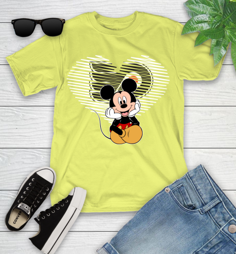 NHL Philadelphia Flyers The Heart Mickey Mouse Disney Hockey Youth T-Shirt 10