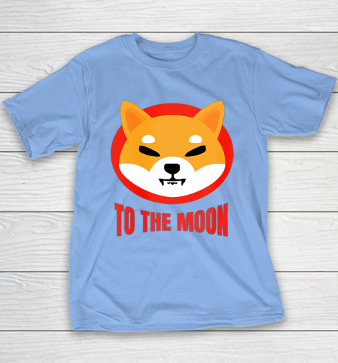 Shiba Inu Logo Shib to the Moon Design Youth T-Shirt 12