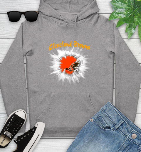 Cleveland Browns NFL Football Adoring Fan Rip Sports Youth Hoodie 6