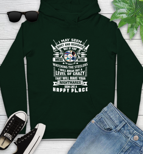 Pittsburgh Steelers NFL Football Don't Mess With Me While I'm Watching My Team Sports Youth Hoodie 14