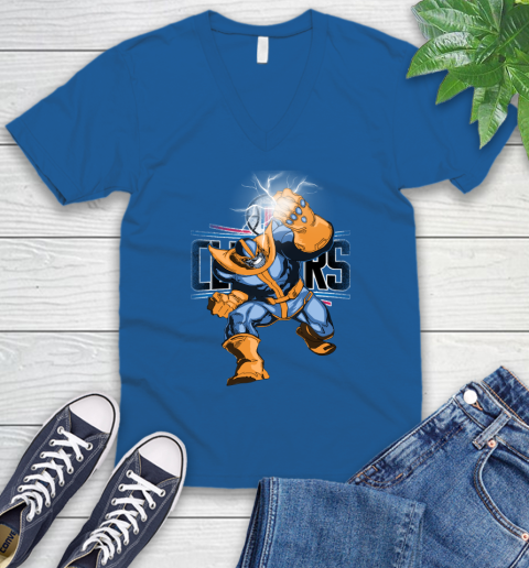 LA Clippers NBA Basketball Thanos Avengers Infinity War Marvel V-Neck T-Shirt 5
