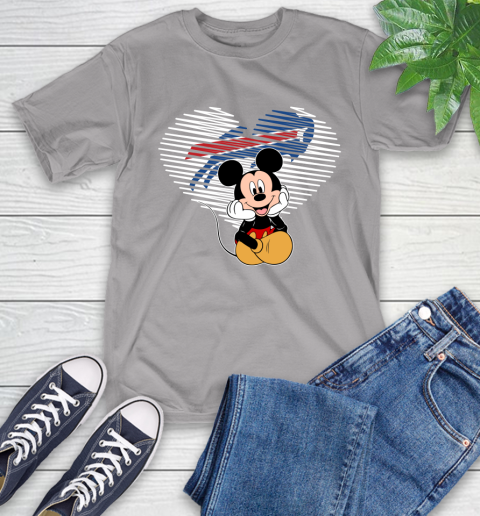 NFL Buffalo Bills The Heart Mickey Mouse Disney Football T Shirt_000 T-Shirt 6