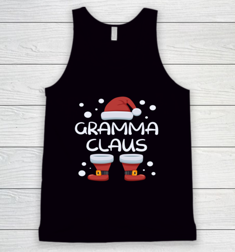 Gramma Claus Happy Christmas Pajama Family Matching Xmas Tank Top