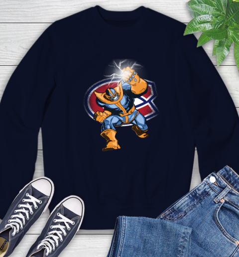Montreal Canadiens NHL Hockey Thanos Avengers Infinity War Marvel Sweatshirt 2