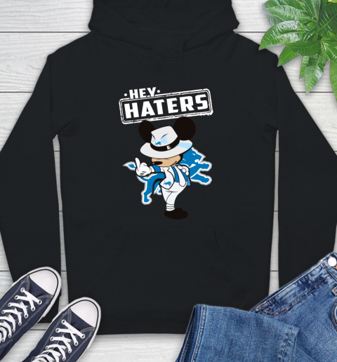 NFL Hey Haters Mickey Football Sports Detroit Lions Hoodie