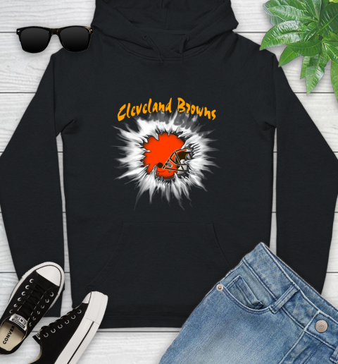 Cleveland Browns NFL Football Adoring Fan Rip Sports Youth Hoodie