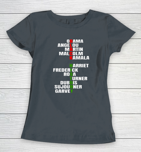 Obama Angelou Inspirational African Black History Month Women's T-Shirt 3