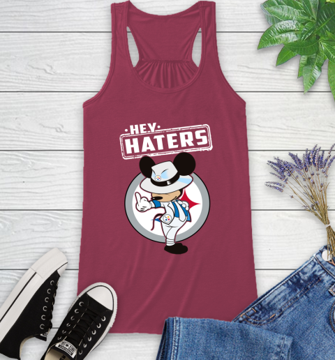 NFL Hey Haters Mickey Football Sports Pittsburgh Steelers Racerback Tank 7