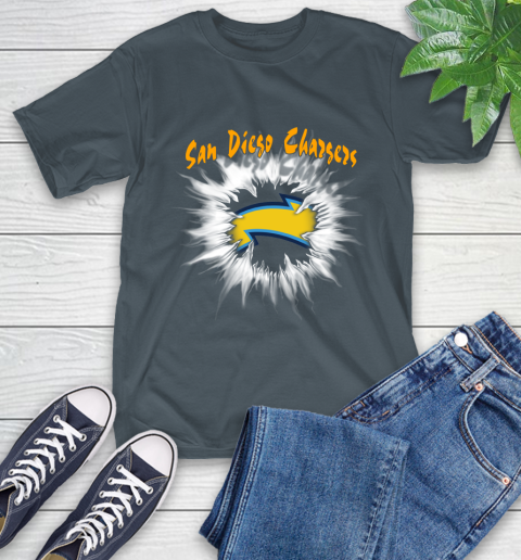San Diego Chargers NFL Football Adoring Fan Rip Sports T-Shirt 10