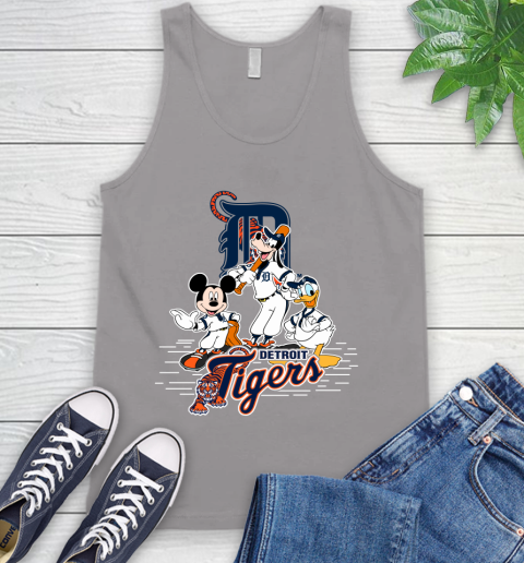 MLB Detroit Tigers Mickey Mouse Donald Duck Goofy Baseball T Shirt Tank Top 3