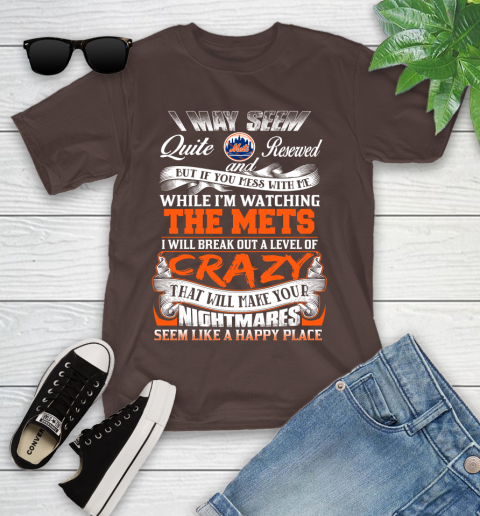 New York Mets MLB Baseball Don't Mess With Me While I'm Watching My Team Youth T-Shirt 7