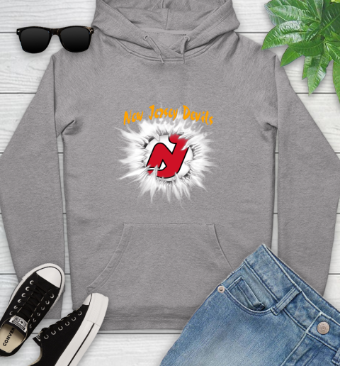 New Jersey Devils NHL Hockey Adoring Fan Rip Sports Youth Hoodie 6