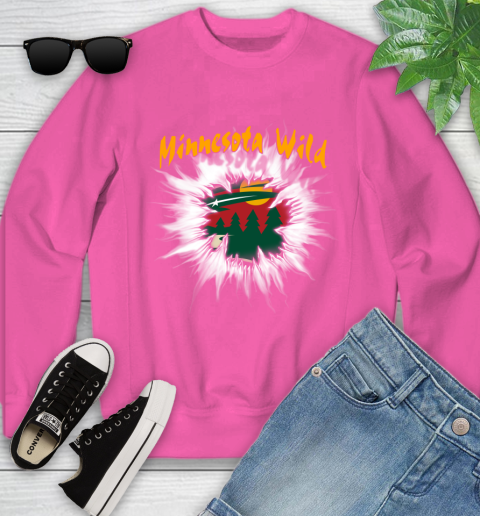 Minnesota Wild NHL Hockey Adoring Fan Rip Sports Youth Sweatshirt 6