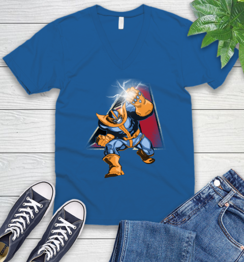 Arizona Diamondbacks MLB Baseball Thanos Avengers Infinity War Marvel V-Neck T-Shirt 5