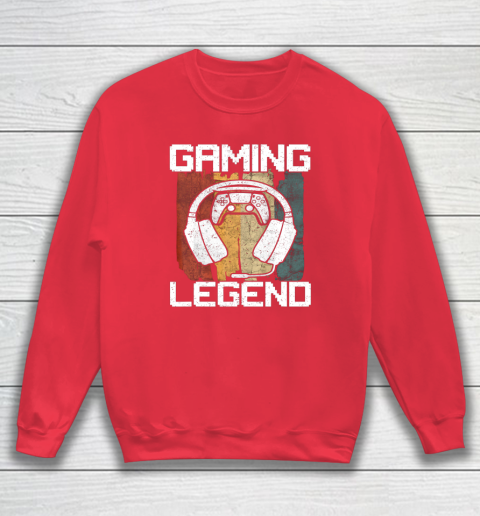 Gaming Legend PC Gamer Video Games Vintage Sweatshirt 12