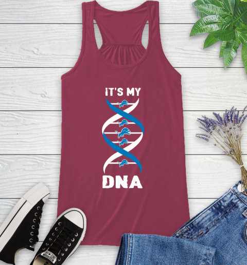 Detroit Lions NFL Football It's My DNA Sports Racerback Tank 7