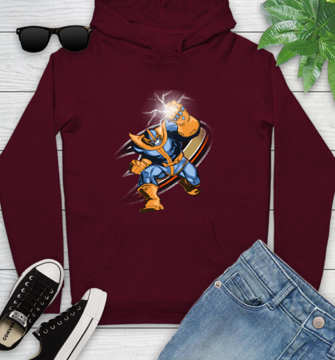 Anaheim Ducks NHL Hockey Thanos Avengers Infinity War Marvel Youth Hoodie 7