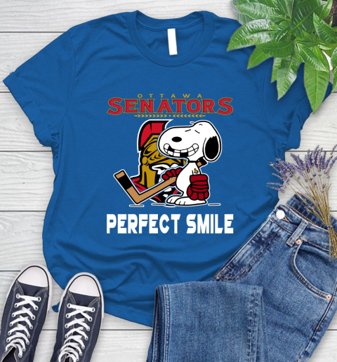 NHL New York Rangers Snoopy Perfect Smile The Peanuts Movie Hockey T Shirt Women's T-Shirt 12