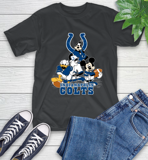 NFL Indianapolis Colts Mickey Mouse Donald Duck Goofy Football Shirt T-Shirt